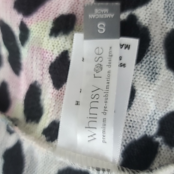 Whimsy Rose Floral Leopard Print Women's Knit Shall - Picture 6 of 7